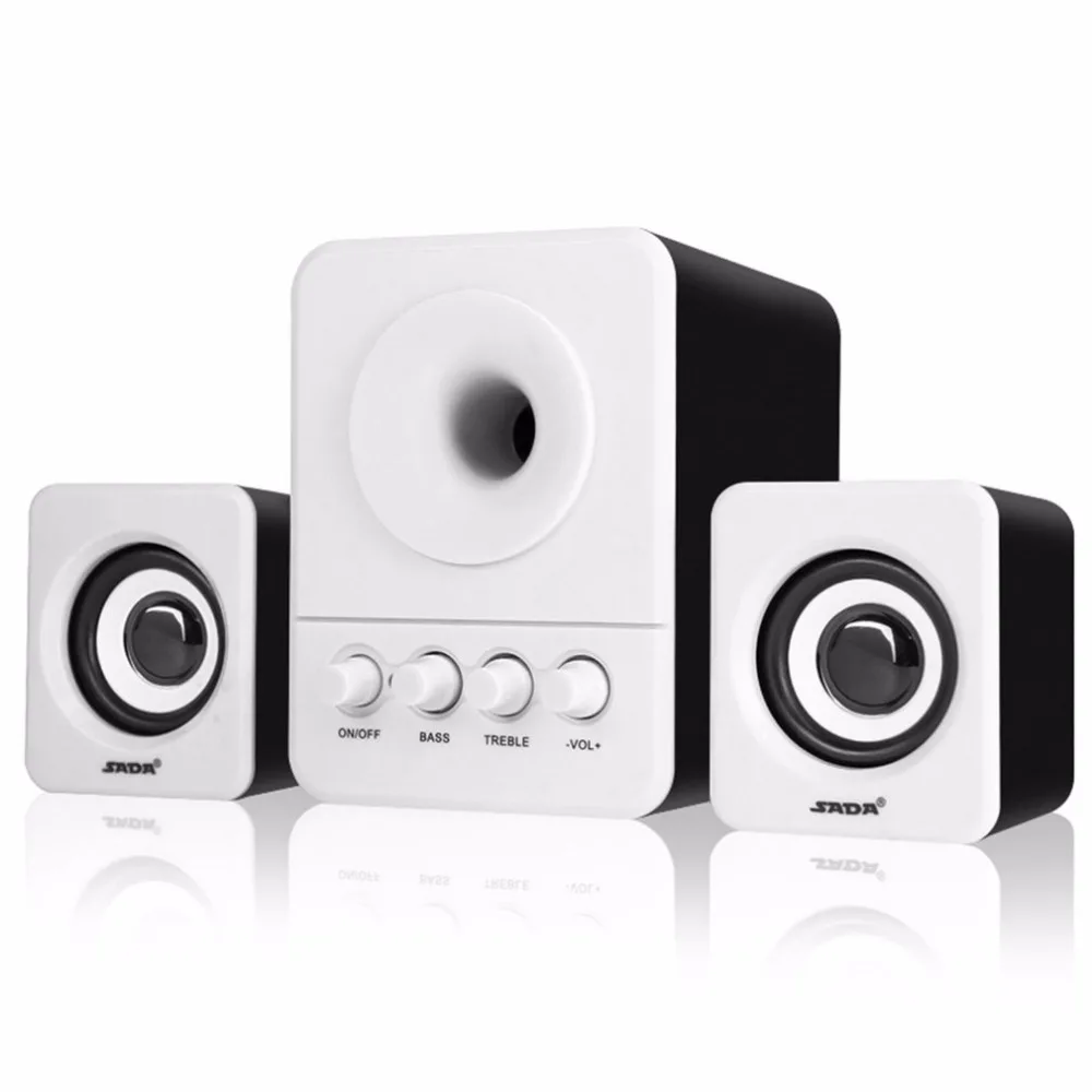 SADA D 203 комбинированный динамик USB 2 1 проводной мини портативный для настольного