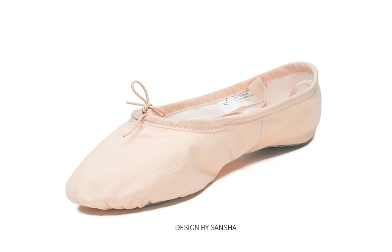 Sansha/Балетки для взрослых; Прочная парусиновая замшевая подошва; балетки для женщин и мужчин; обувь для танцев; цвет белый, черный; NO.8C