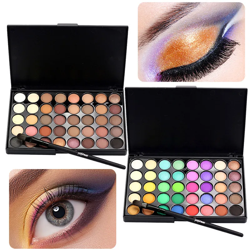 

1 Pcs Eyeshadow Palette 40 Colors Makeup Matte Glitter Long Lasting for Women @ME88