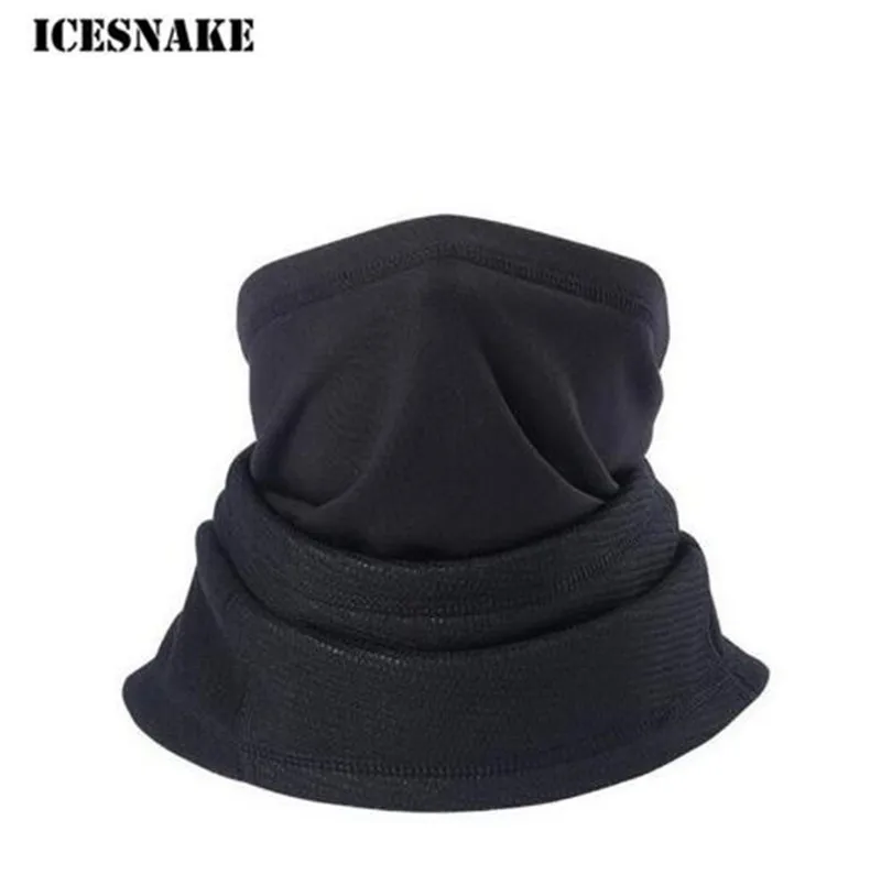

ICESNAKE Motorcycle Face Mask Cold-proof Skiing Cycling Mask Moto Scarf Autumn Winter Thermal Fleece Face Mask Neckerchief