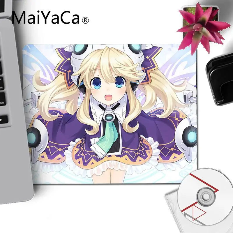 MaiYaCa простой дизайн Hyperdimension Neptunia аниме девушка уникальная настольная панель игра резиновый коврик для компьютерной мыши мышь прочный коврик для мыши на стол - Цвет: No LockEdge 25x29cm
