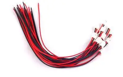 10pcs/lot 24AWG JST XH2.54 2Pin Terminal Cable Single Head Electronic Patch Line Plug Wire 20cm Length | Электроника