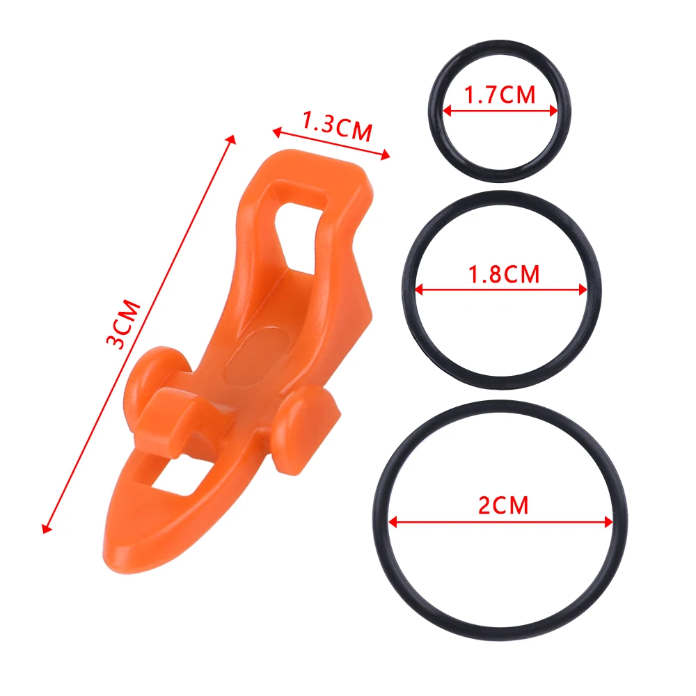 4 шт./компл. Портативный аксессуары фиксированной приманка для рыболовного крючка Хранитель приманки держатель с 3 резиновых колечек для удочки рыболовные Шестерни