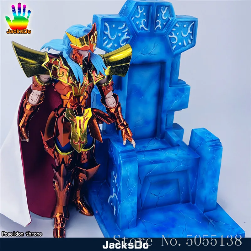 

Instock Jacksdo Saint Seiya Myth Cloth Poseidon Cloak Anime Toys Figure Poseidon Throne Saint Cloth Myth F303