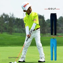 Новая одежда для гольфа, детские штаны, одежда для гольфа, штаны для мальчиков, летние дышащие удобные, хорошее качество, молодежная эластичная резинка на талии