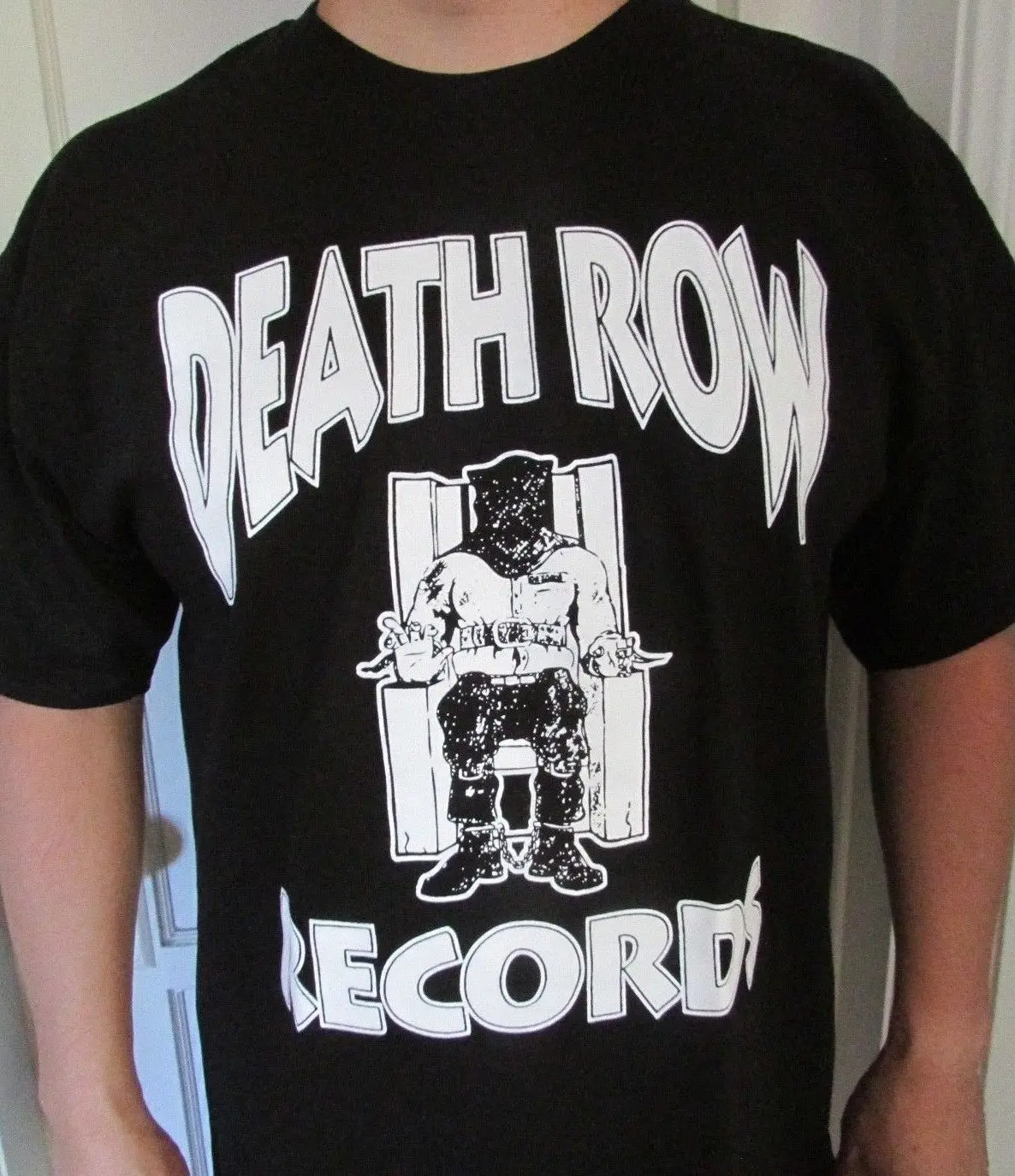 Death Row футболка с рисунком грампластинки черные летние мужские модные футболки
