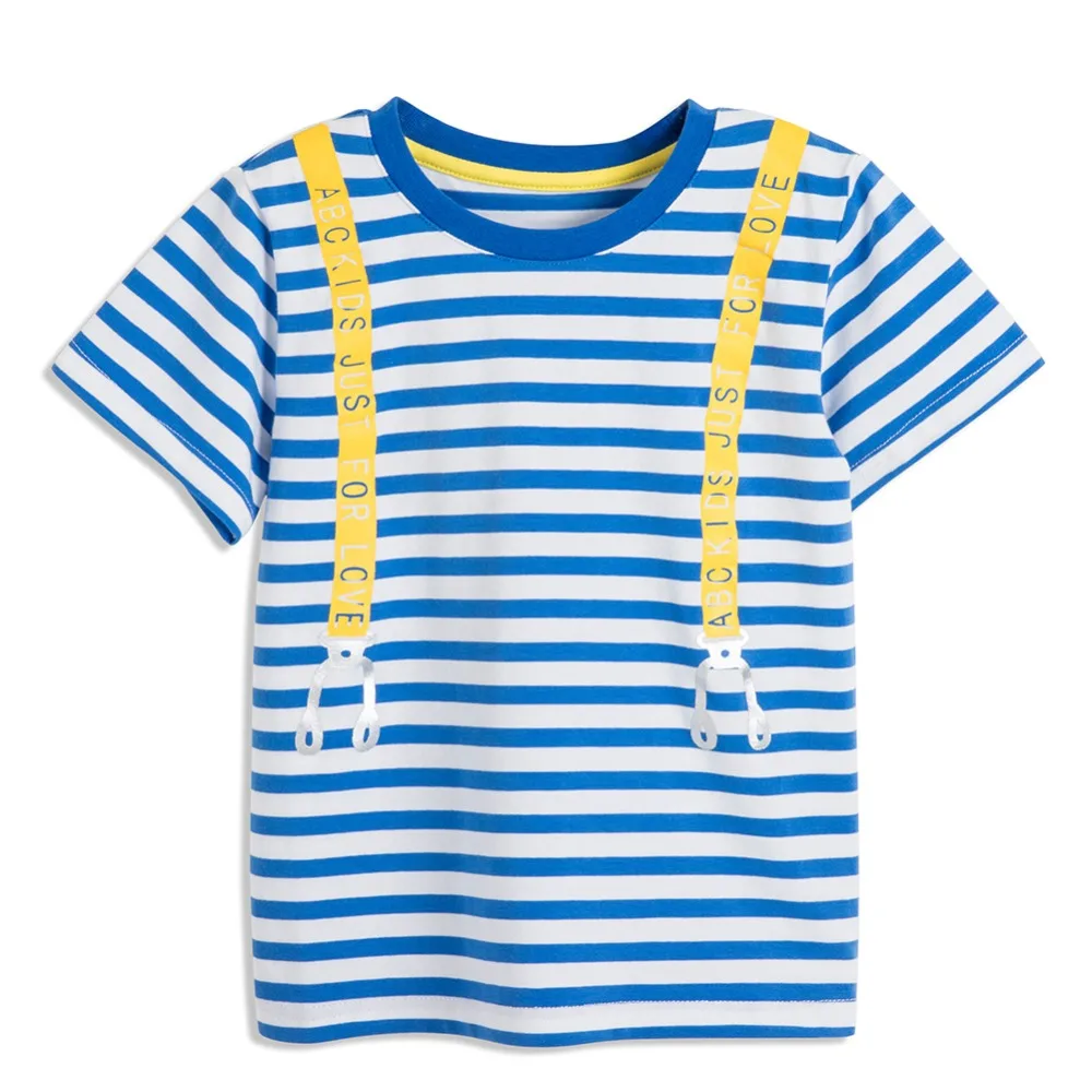 

ABCKIDS Baby Boys Summer Cotton Stripe Print T-shirt Tops Blouse Short Sleeve Casual baby boy t-shirt tops