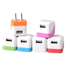 Zerosky цветное дорожное настенное зарядное устройство адаптер питания вилка США USB зарядное устройство переменного тока для Apple iPhone 7 6 5 5S 4 4S 3GS iPod