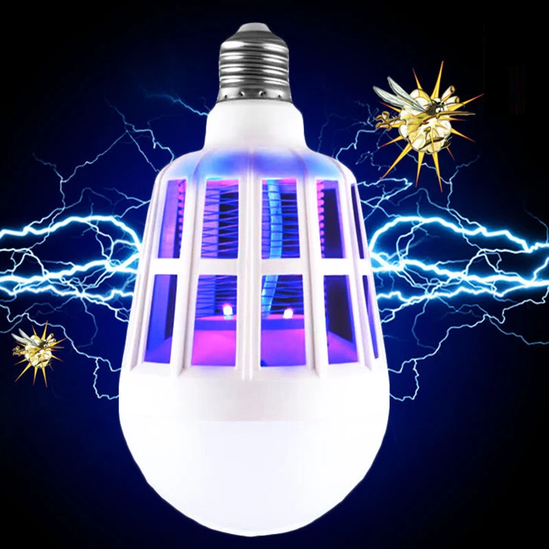 Mosquito Killer Lamp E27 LED Bulb 2 Modes Electric Mosquito Trap Light
