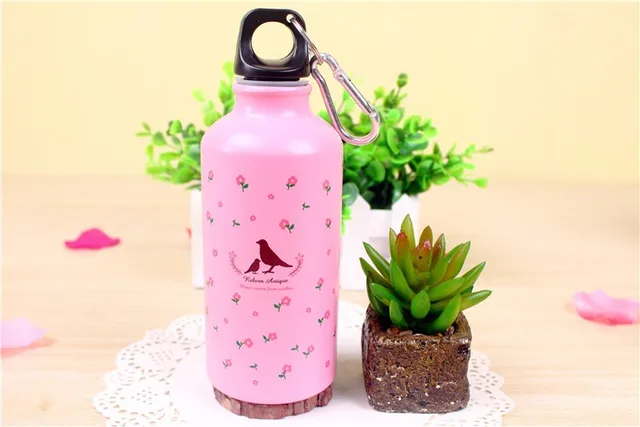 Outdoor Lovely Cartoon Style Sports Water bottle Aluminum Travel bottle