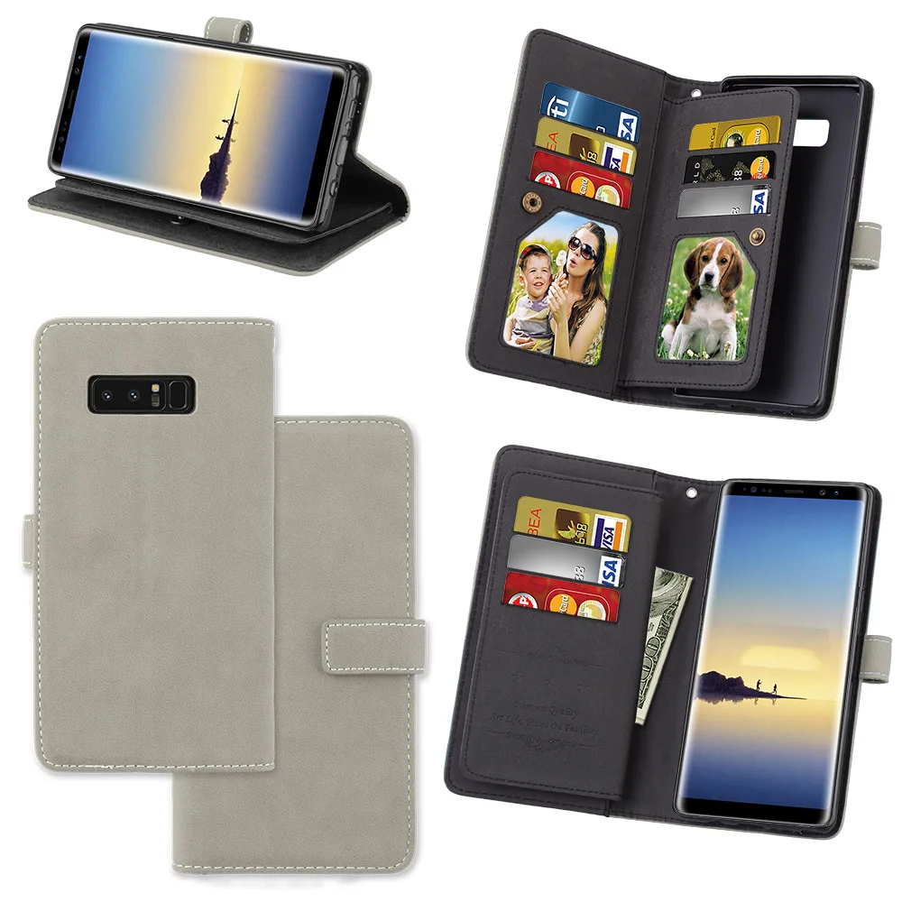Кожаный чехол-книжка для samsung Galaxy Note 8, чехол-книжка для samsung Note 8, чехол для samsung Note 8 N950F, чехол-кошелек, подставка