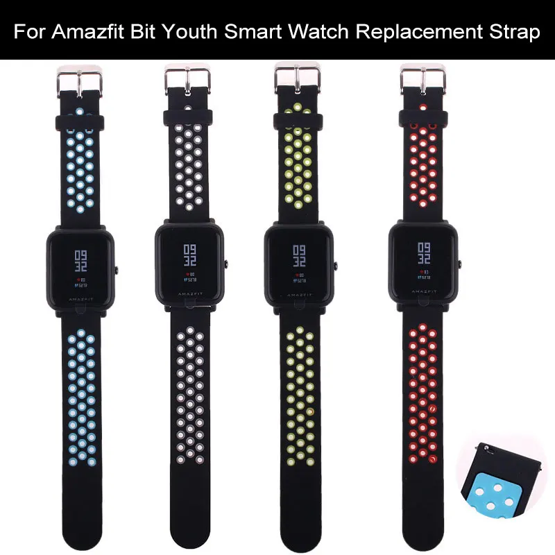 20 мм силиконовый ремешок для Amazfit Bip Смарт часы ремешок для спортивных часов для samsung gear S3/Garmin vivoactive 3 сменные аксессуары