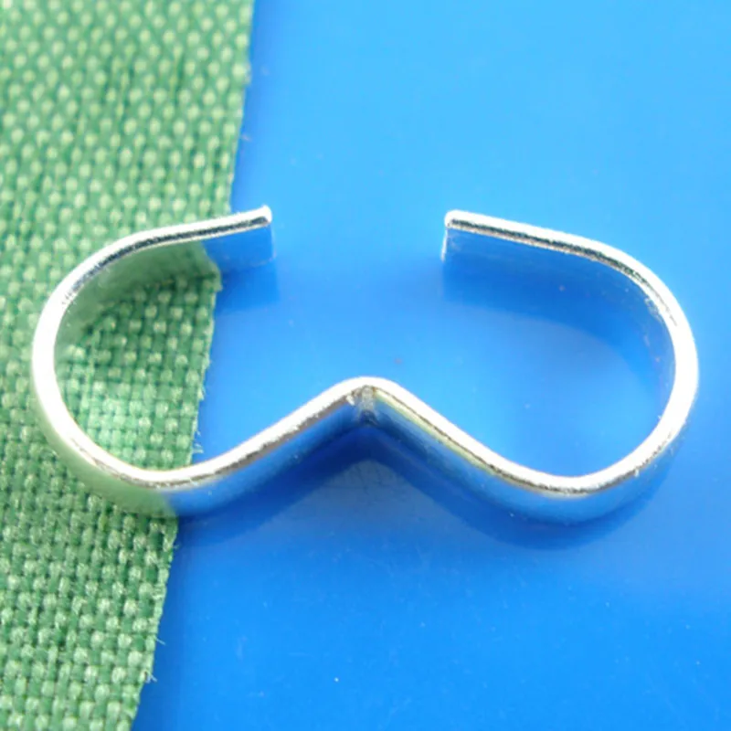 

500Pcs Silver Plated Shape " 3 " " W " Crimp Connectors Jewelry Making 13x6mm