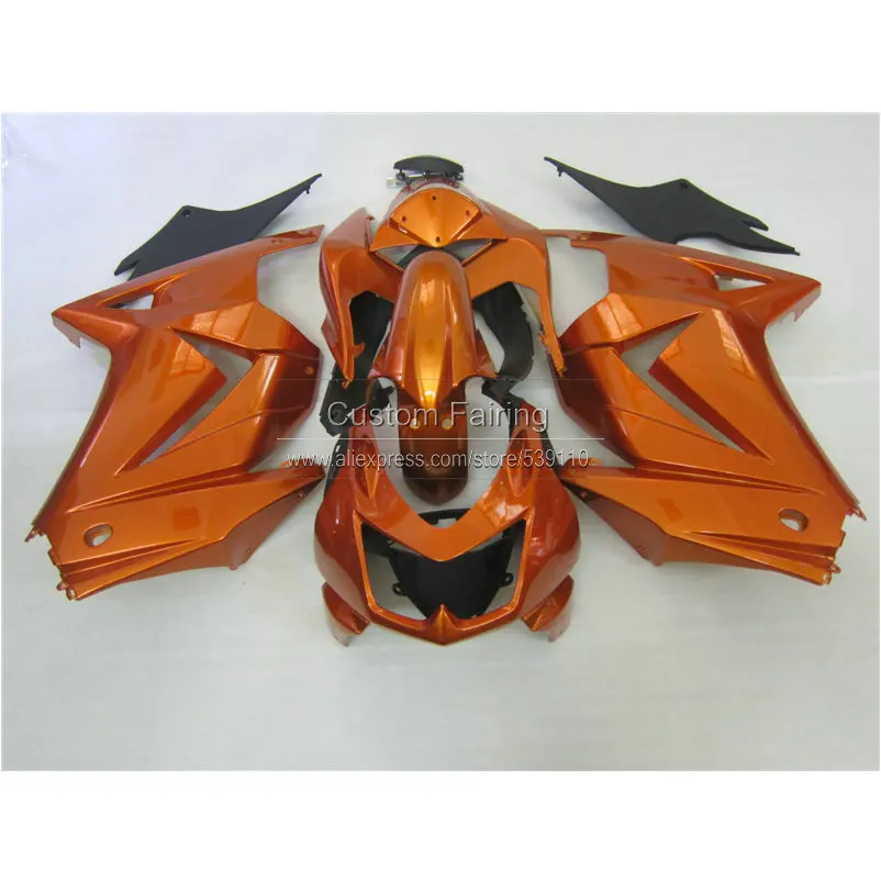Injection molded Fairing kit for Kawasaki ninja 250r 2008-2014 ABS fairings EX250 08 09 10 11 12 13 14 golden black sets BL16 Injection molded Fairing kit for Kawasaki ninja 250r 2008-2014 ABS fairings EX250 08 09 10 11 12 13 14 golden black sets BL16