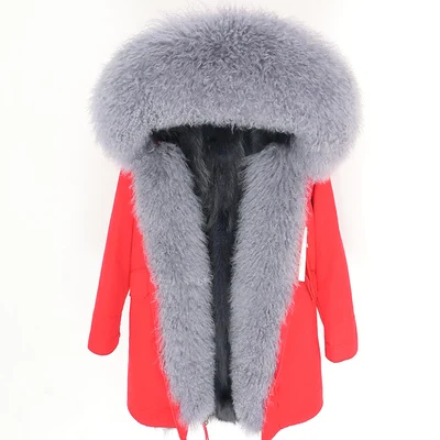 OFTBUY, зимняя женская куртка, пальто из натурального меха, парка из монгольского овечьего меха, воротник из лисьего меха, подкладка из армейского зеленого меха, модное длинное пальто с кисточками