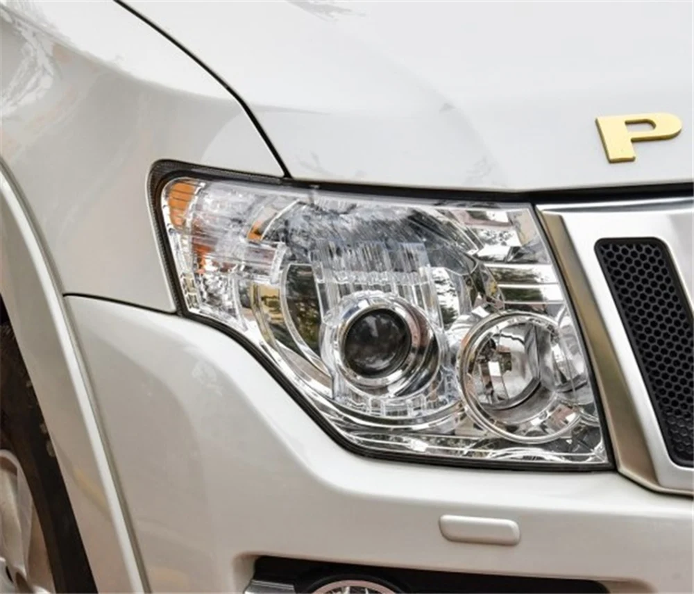 Для Mitsubishi Pajero V97 V87 V93 2007~ 2012 2013 Автомобильные фары прозрачные линзы Авто оболочка Крышка