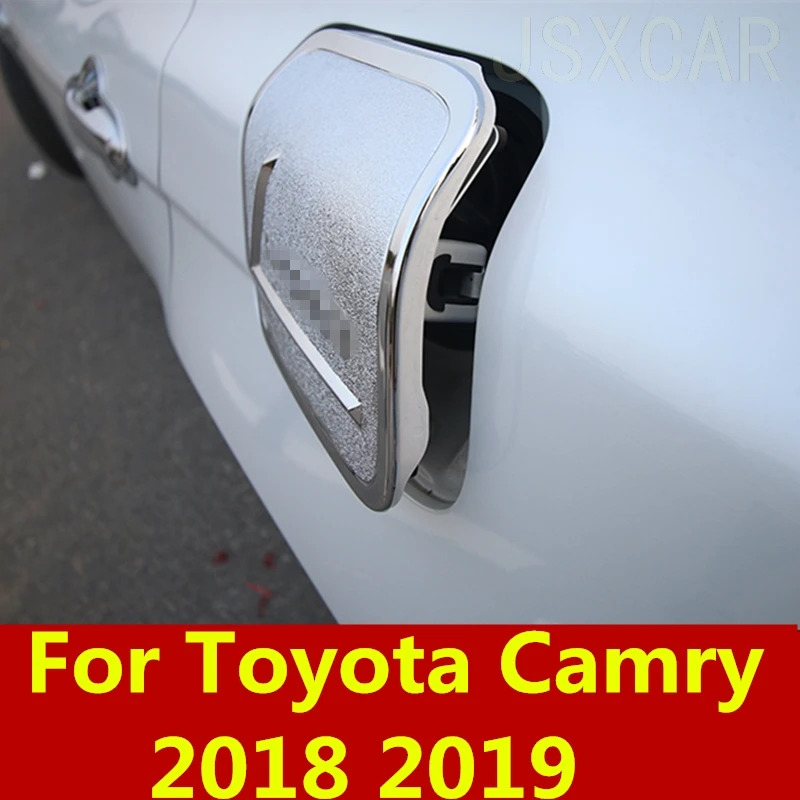 Для Toyota Camry 2018 2019 ABS хромированная крышка топливного бака Накладка внешние