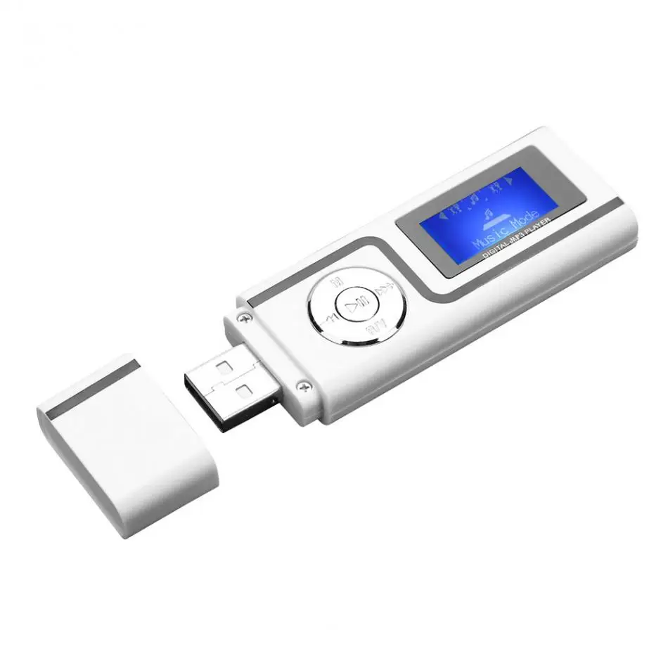 VBESLIFE Портативный MP3 плеер прямой штекер в USB MP3 с Экран TF слот для карты U диск Card Reader с наушниками