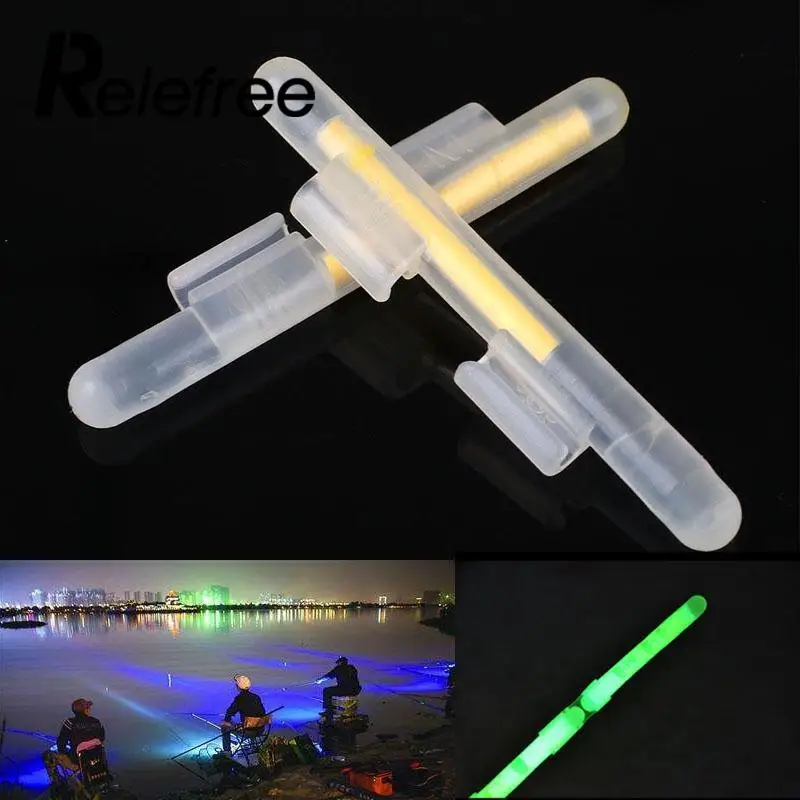 

Relefree 20 Pcs 10Pack Fishing Luminous Float Light Stick Rod Multi-Color Glow Fishing Tools Night Float Lots dark glow stick