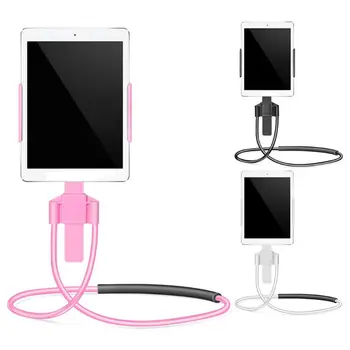 

Lazy Hanging Neck Phone Holder Stand Flexible Hand Free Mobile Phone Necklace Mount Bracket Support for Cellphones Tab