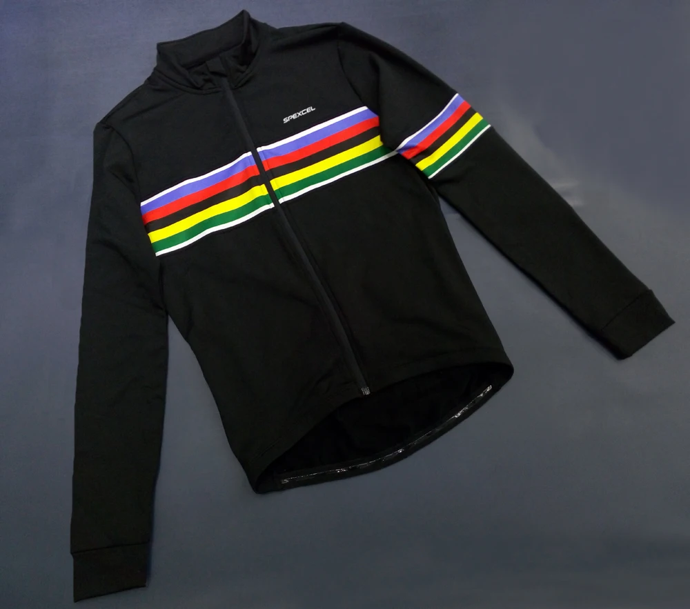 Prix pour NOUVEAU ARRIVENT champion du monde UCI arc-en-noir hiver en laine polaire thermale Long Cyclisme Manches Jersey De Bicyclette De Vélo Porter Ropa Ciclismo Prix pour NOUVEAU ARRIVENT champion du monde UCI arc-en-noir hiver en laine polaire thermale Long Cyclisme Manches Jersey De Bicyclette De Vélo Porter Ropa Ciclismo