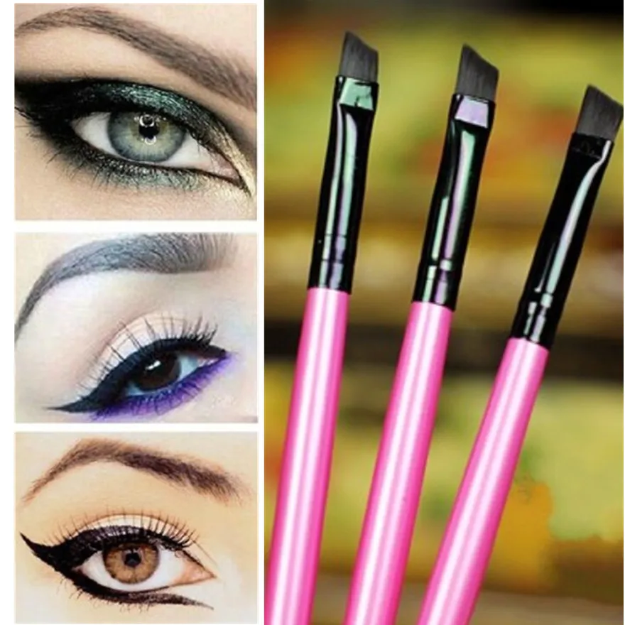 

2019 100% Brand New 3 Pcs Eyebrow Eye shadow Brush NEW Makeup Brushes Eyeliner Fashion Beauty Angled Tool Useable Accessories