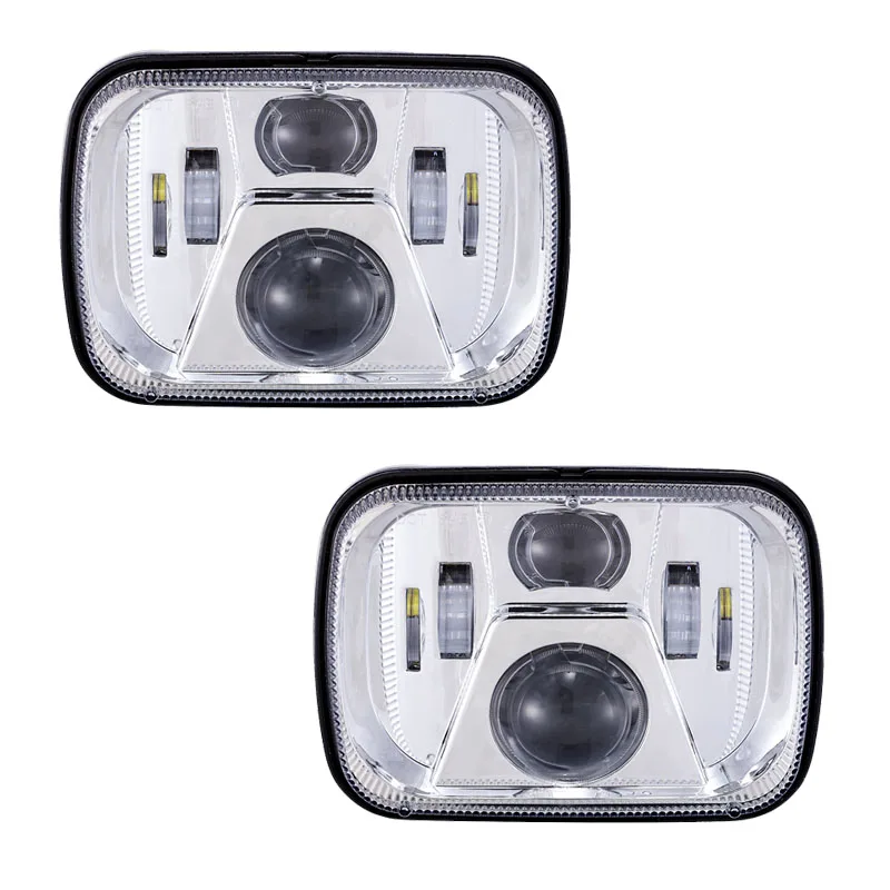Pair Headlamp for Jeep YJ XJ Cherokee 5x7 Pair Headlamp for Jeep YJ XJ Cherokee 5x7