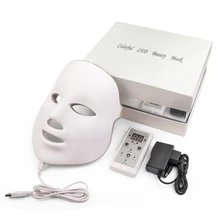 7 цветов светодиодный светильник фотонотерапия Система Уход за кожей лица и маска красота светодиодный маска для лица Уход за кожей красота маска