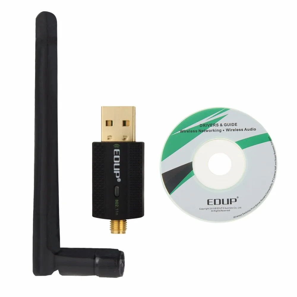 EDUP EP-N1581 мини-usb Wi-Fi 802.11n/g/b 300 Мбит/с 2,4 ГГц беспроводной адаптер внешняя антенна