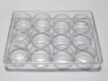 

1 Set Clear Beads Display Case with 12pcs 30mm Storage Box