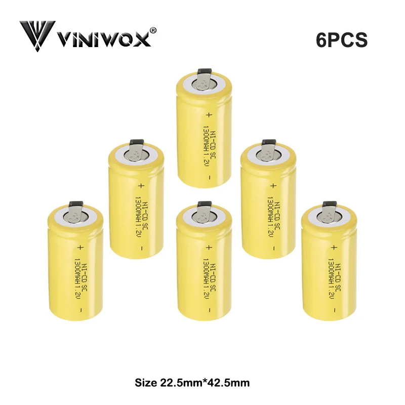 Новый Ni CD 1300mAh Subc 1 2 V Электроинструмент аккумуляторные батареи для Makita Bosch Hitachi Dewalt