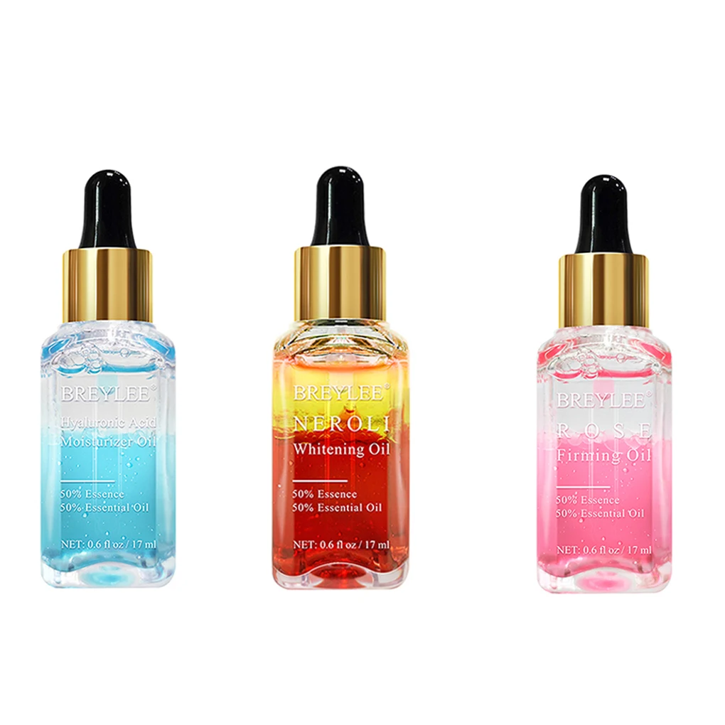 

RtopRBREYLEE Orange Nectar Essence Hyaluronic Acid Essence Rose Essential Oil Firming Anti-Aging Facial Serum