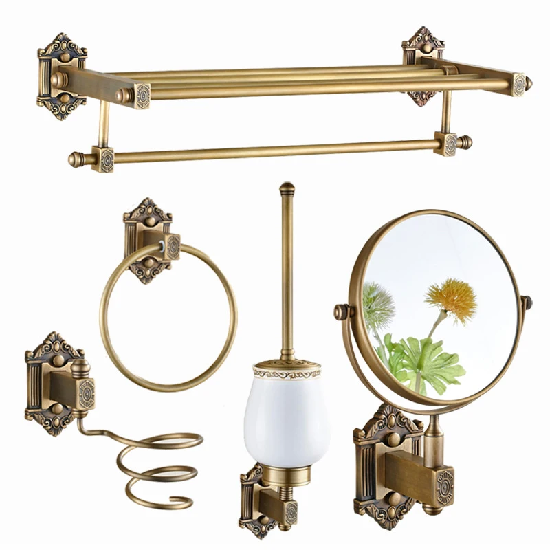 Vintage Totem Copper Bath Hardware Sets Brass Bathroom Accessory Set