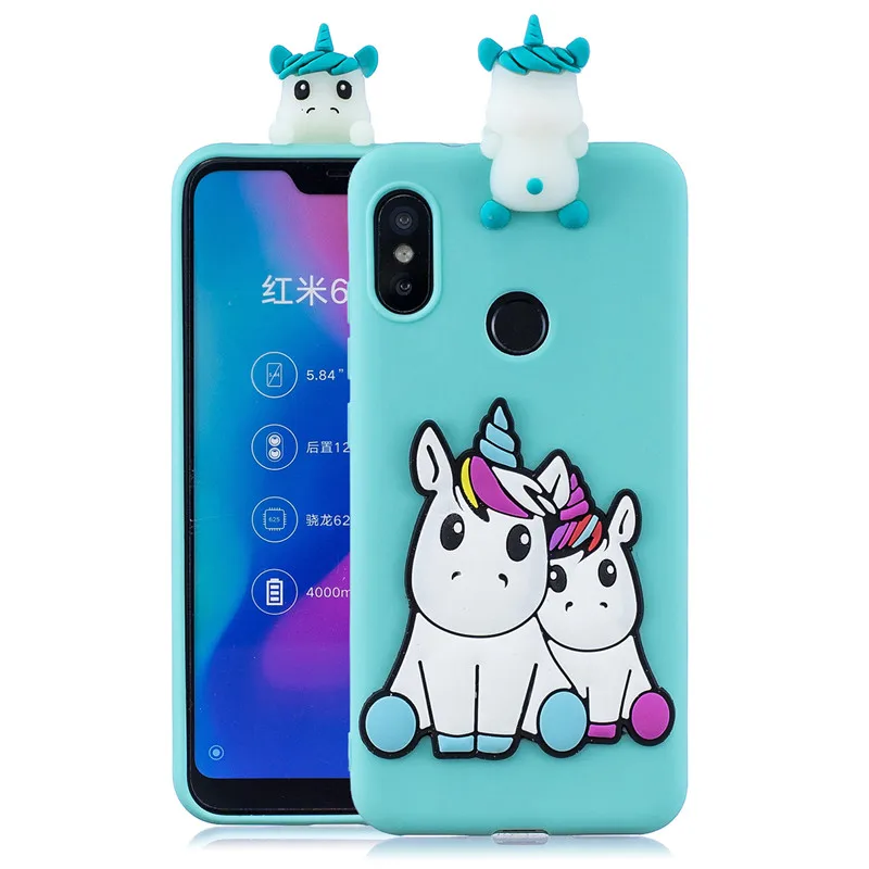 Для xiaomi mi a2 lite чехол для Coque xiaomi mi A2 Lite Xio mi A1 A2 A 2 lite чехол 3D единорог панда кукла мягкий чехол для телефона s - Цвет: B