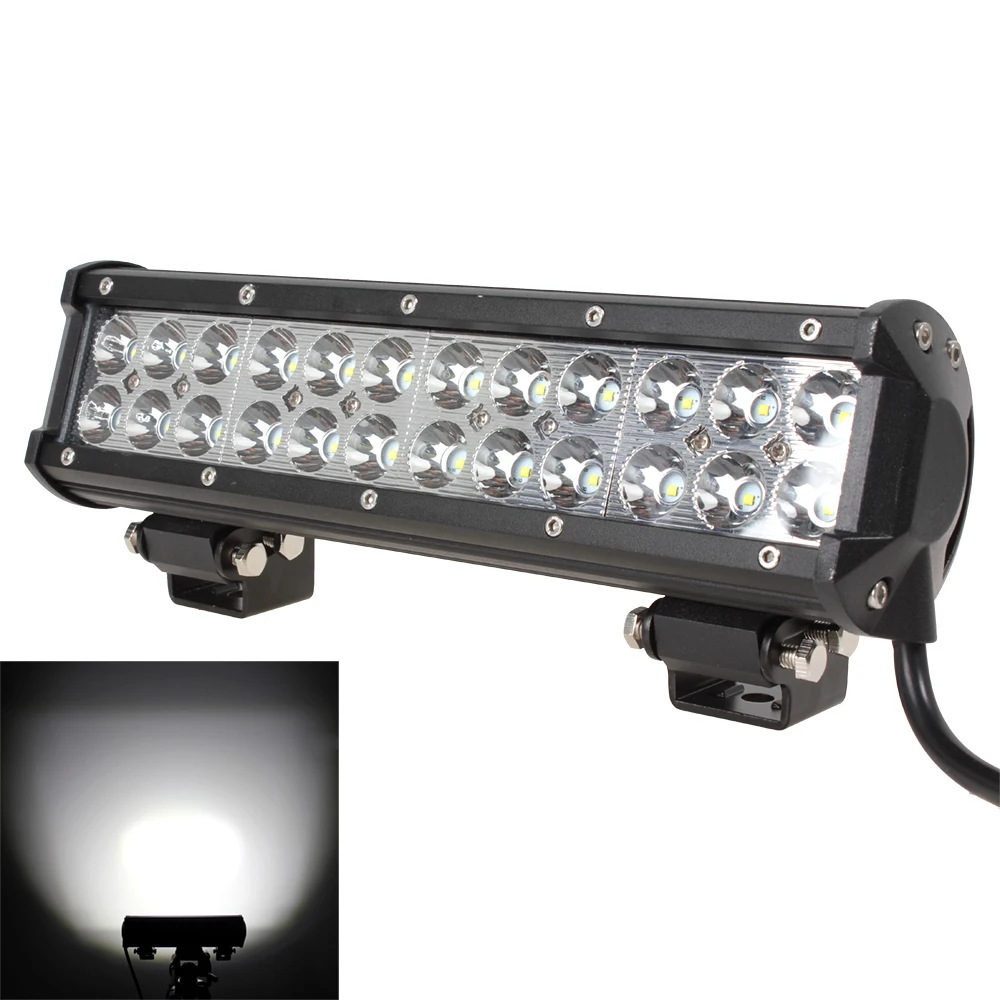 

12 inch 72W Cree Led Work Light for Motorcycle Car Motor Truck SUV ATV 4WD OffRoad Driving Spot Flood LED Lamp Light Bar 12V 24V