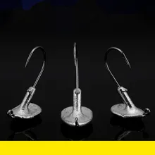 Кровяная паза прочность рыболовный крючок Roly-poly Jig Head Hook Professional Lure Up-right BOUNCE 3,5-14 г отсадка Лот 4 шт