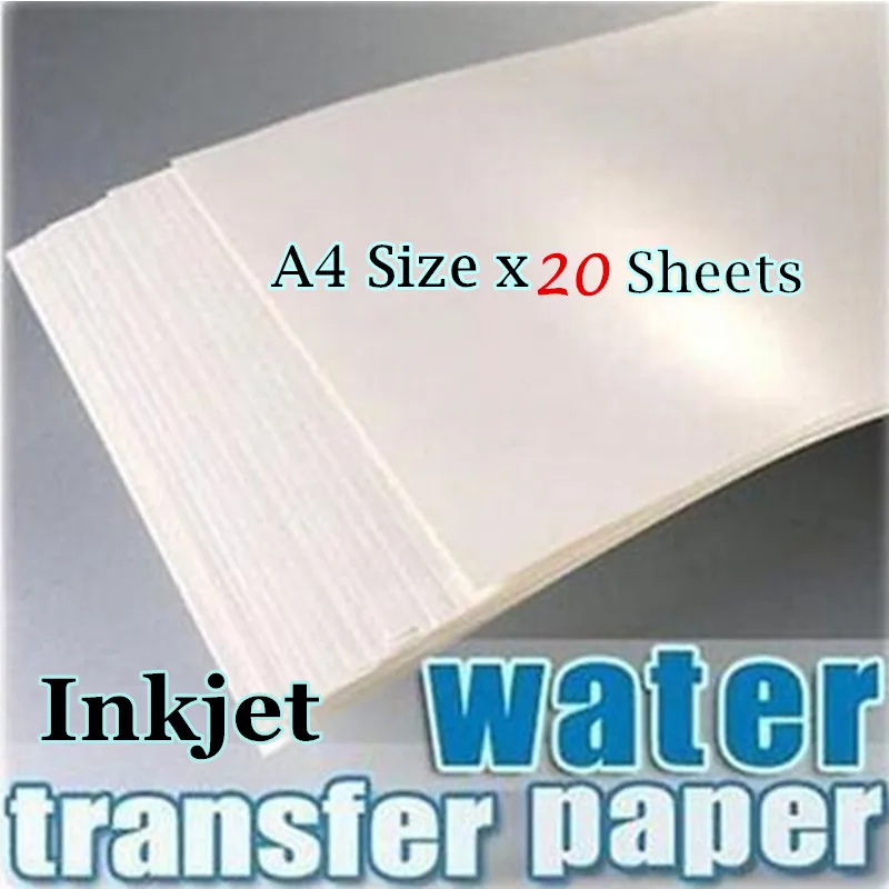 impresora LASER PAPEL para CALCAS al AGUA sin cover-coating 6 hojas A4 transp. 