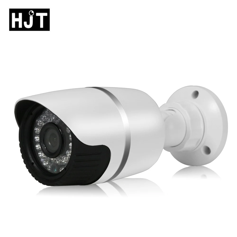 

HJT 2018 CCTV IP Camera 720P 1.0MP HD Infrared Night Vision Outdoor Alarm System Waterproof Webcam POE Audio