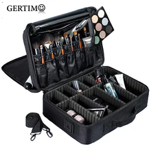 Сумка для макияжа коробка для макияжа многослойная косметичка водонепроницаемый Оксфорд кейс для профессиональной косметики органайзер для макияжа дорожные сумки