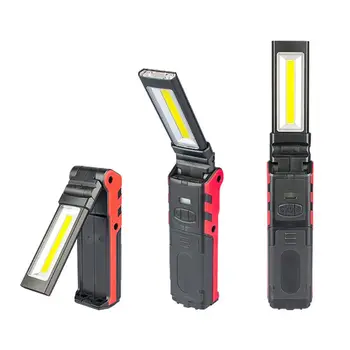 

Super Bright COB LED Working Light With Magnetic Base & Hook USB Rechargeable Dimmable Flashlight