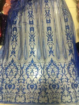 

5 yards print glitter tulle african fabric with L-3 for bridal wedding dress/evening dress/sawing