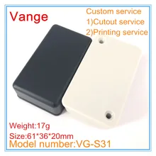 5 шт./лот Экструзионная пластиковая коробка IP54 ABS пластиковый корпус DIY корпуса для электронного оборудования 61*36*20 мм