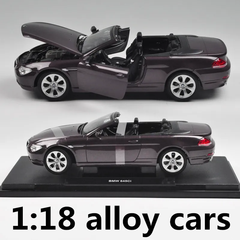 

1:18 alloy cars,high simulation model 645CI convertible,metal diecasts,coasting,the children's toy vehicles,free shipping