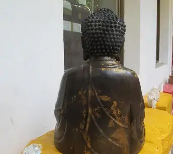 

Tibetan Bronze Copper Monastery Ru lai Shakyamuni Buddha Statue