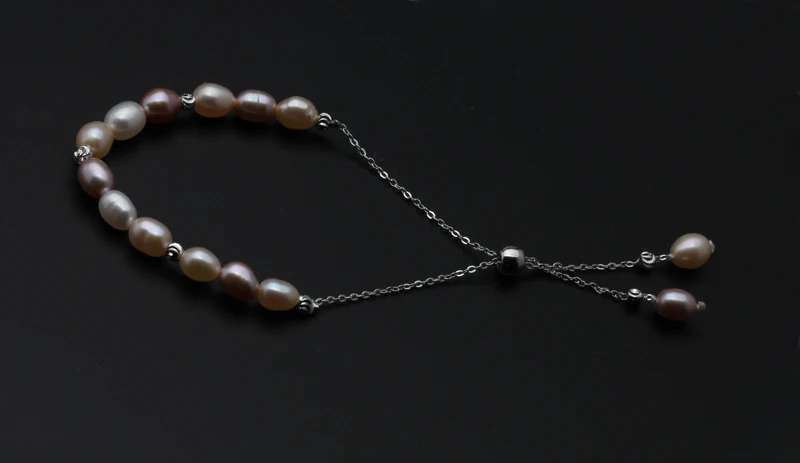 Дизайн 4-5 мм натуральный пресноводный жемчуг браслеты для женщин Мода белый мульти браслет с натуральным жемчугом низкая цена