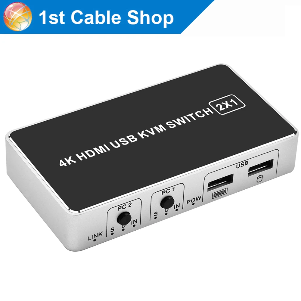 4 K HDMI KVM переключатель USB 2 порта Селектор концентратор V 1 k X для apple mac os windows