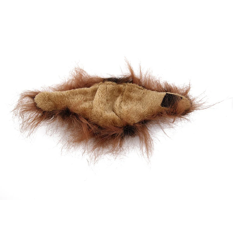 Cute Pet Transfiguration Costume Lion Mane Winter Warm Wig Cat Small Dog Party Clothes Decoration With Ear Pet Apparel Cat Dress26