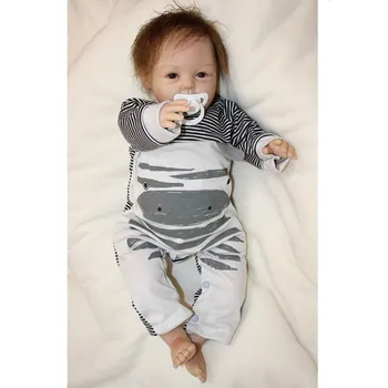 

50 CM Reborn Silicone Dolls Baby Alive Toys for Children Gifts,Lifelike Reborn Babies Bonecas Newborn Doll Educational Toys