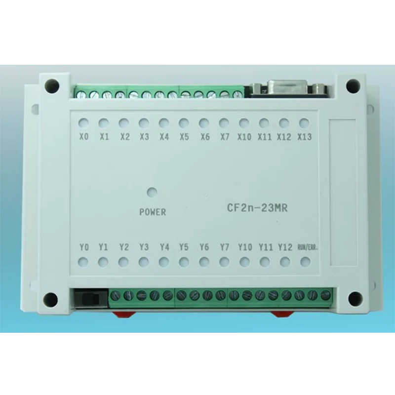 

FX2N-23MR 4A 24V PLC industrial control board 12 way X isolation input port 11 way relay output