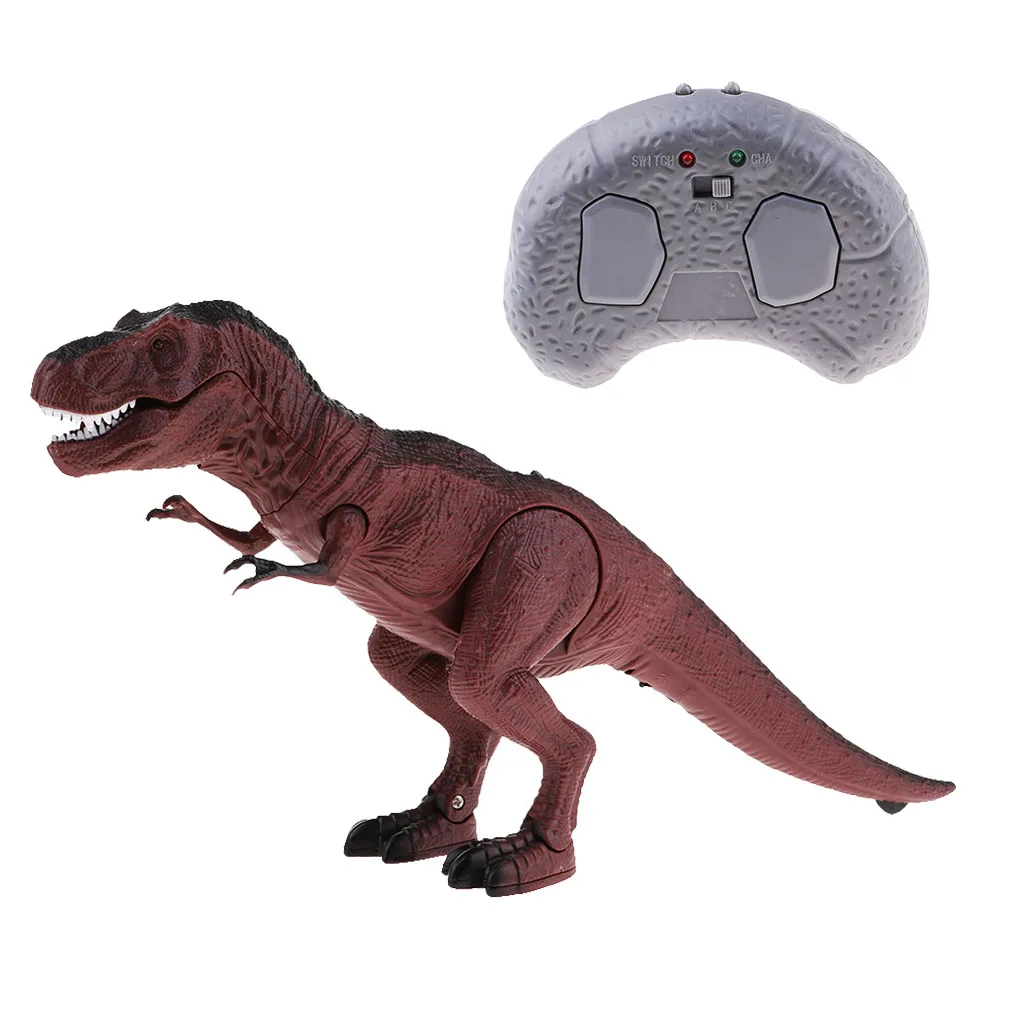 Remote Control Walking Roars Dinosaur Animal Toy Electronic RC w/ Lights & Sounds Radio Control Dinosaur Kids Children Gift